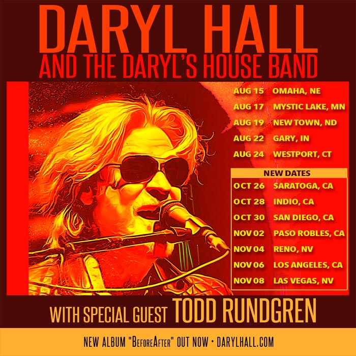 Todd Rundgren and Daryl Hall Tour 2023